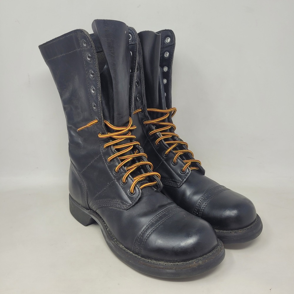 Corcoran 1515 Jump Boots 7.5M Black Leather Cap Toe Combat Military Punk Goth